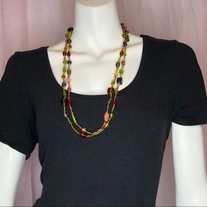 Vintage glass Mardi Gras beads